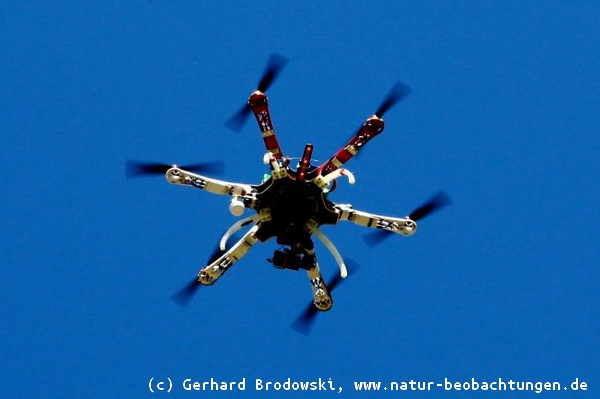 Drohne (Kopter) im Naturschutzgebiet
