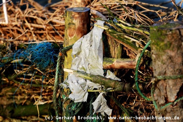 Müll im Wattenmeer - Verschmutzung durch die Arbeiter vom Küstenschutz