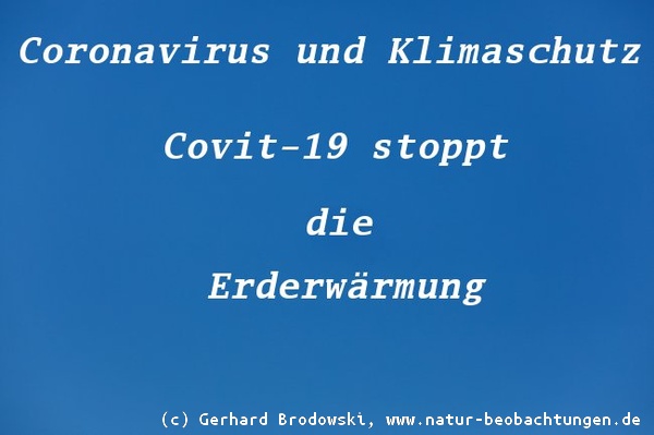 Coronavirus stoppt die Erderwärmung