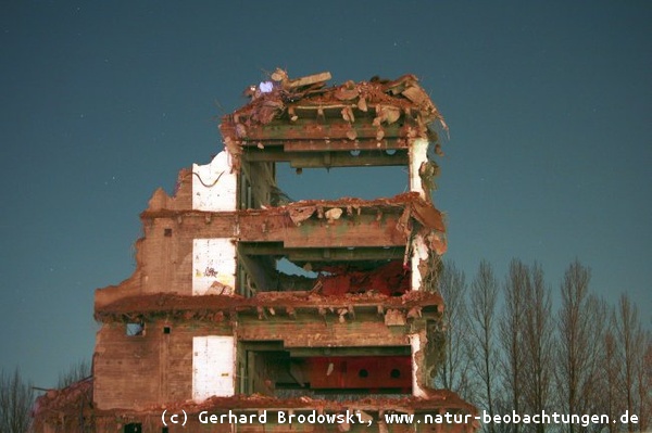 Abriss vom alten BP Gebäude in Hamburg City Nord