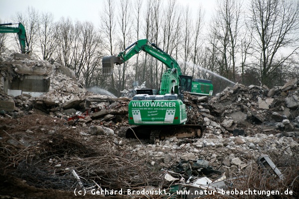 Das alte BP Gebäude in Hamburg ist abgerissen